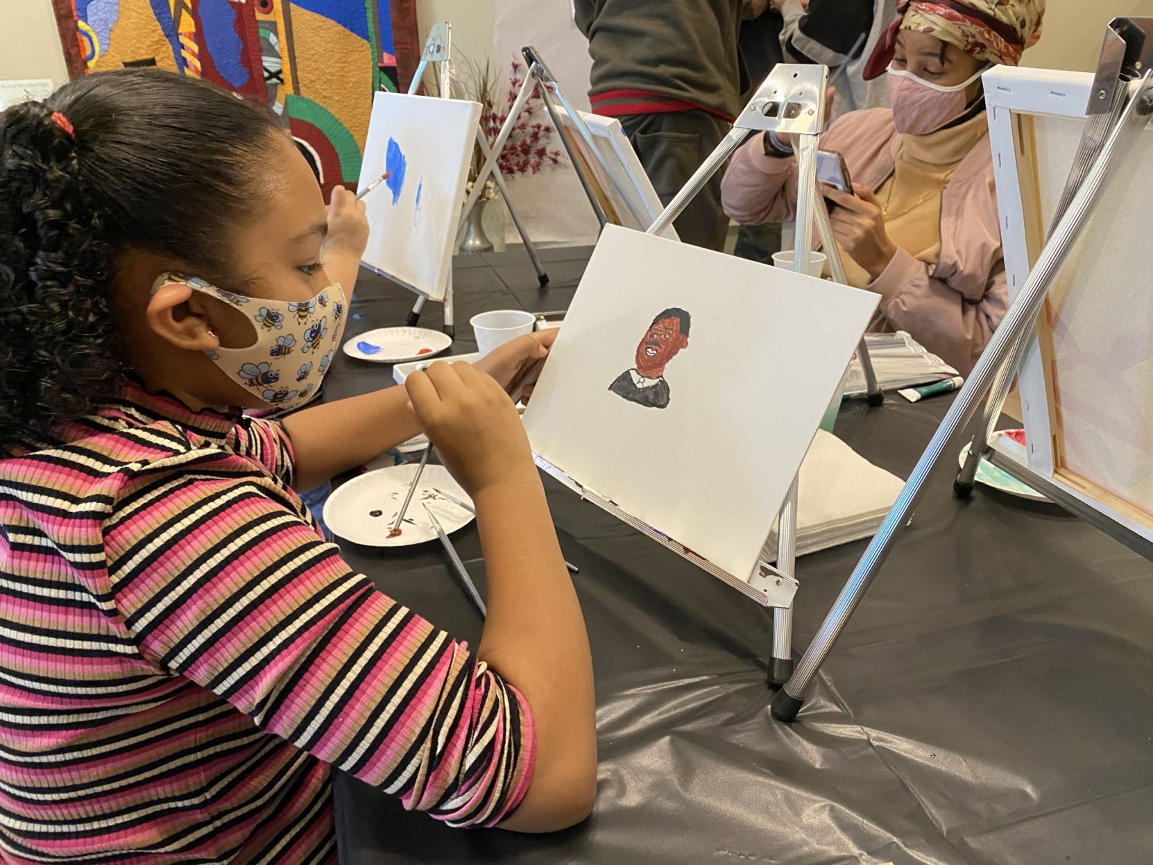 Painting a portrait